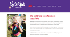 Desktop Screenshot of kidzklub.com.au